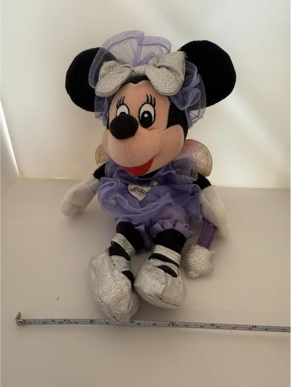 Disney Store Minnie Christmas Sugar Plum Minnie Mouse Beanie 8" Bean Bag